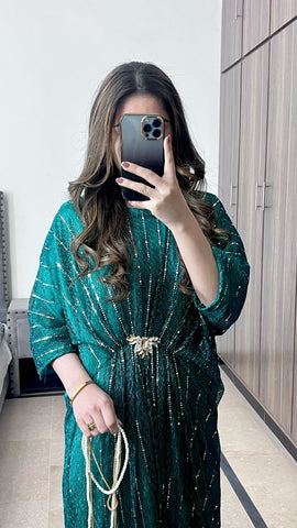 C Green Moonlight Kaftan