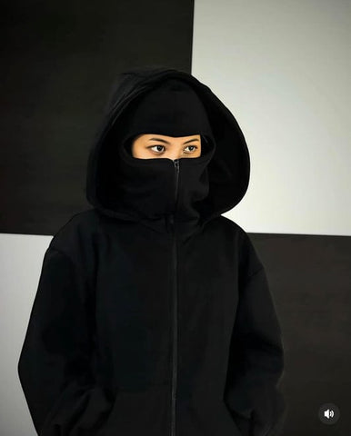 Black Ninja Hoodie For Women