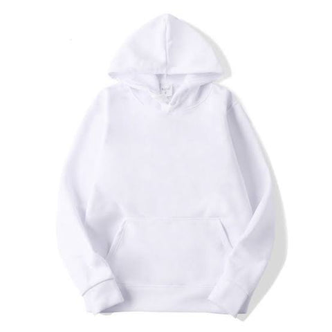 Unisex White Hoodie