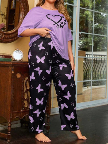 Butterfly Purple PJ Suit